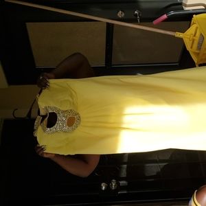 Yellow gown